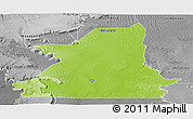 Physical Panoramic Map of Kiffa, desaturated