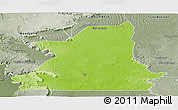 Physical Panoramic Map of Kiffa, semi-desaturated