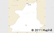 Classic Style Simple Map of Kiffa, single color outside