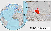 Gray Location Map of Assaba