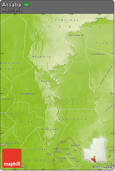 Physical Map of Assaba