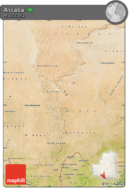 Satellite Map of Assaba