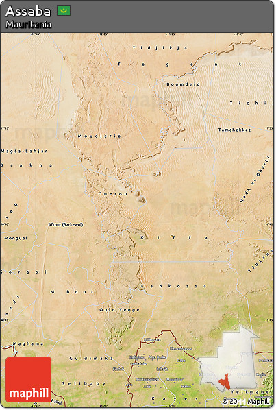 Satellite Map of Assaba