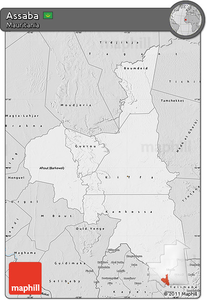 Silver Style Map of Assaba