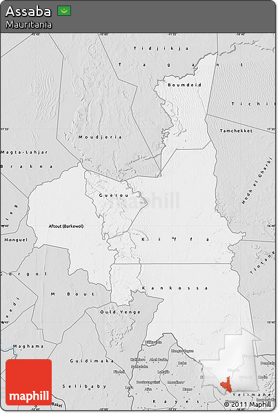 Silver Style Map of Assaba