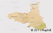 Satellite Panoramic Map of Assaba, cropped outside