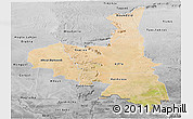 Satellite Panoramic Map of Assaba, desaturated