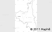 Blank Simple Map of Assaba, cropped outside