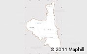 Classic Style Simple Map of Assaba, cropped outside