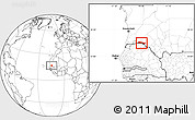 Blank Location Map of Boghe