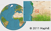 Satellite Location Map of Boghe