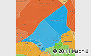 Political Shades Map of Brakna