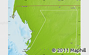Physical Map of Nouadhibou