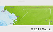 Physical Panoramic Map of Nouadhibou