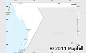 Silver Style Simple Map of Nouadhibou