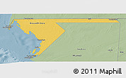 Savanna Style Panoramic Map of Dakhlet Nouadhibou