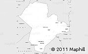 Silver Style Simple Map of M Bout