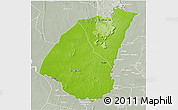 Physical 3D Map of Guidimaka, lighten, semi-desaturated