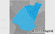 Political Shades 3D Map of Guidimaka, desaturated