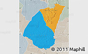 Political Map of Guidimaka, lighten, semi-desaturated