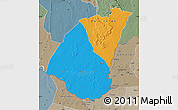 Political Map of Guidimaka, semi-desaturated