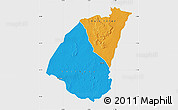 Political Map of Guidimaka, single color outside