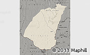 Shaded Relief Map of Guidimaka, darken, semi-desaturated
