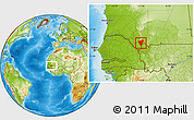 Physical Location Map of Ould Yenge