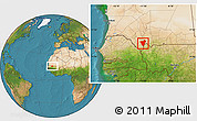 Satellite Location Map of Ould Yenge