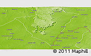 Physical Panoramic Map of Ould Yenge