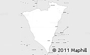 Silver Style Simple Map of Ould Yenge