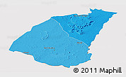 Political Shades Panoramic Map of Guidimaka, cropped outside