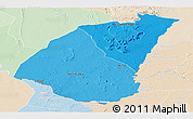 Political Shades Panoramic Map of Guidimaka, lighten