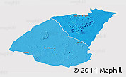 Political Shades Panoramic Map of Guidimaka, single color outside