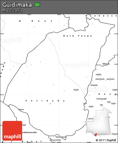 Blank Simple Map of Guidimaka