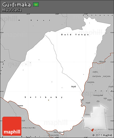 Gray Simple Map of Guidimaka