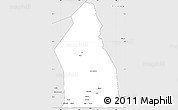 Silver Style Simple Map of Djigueni