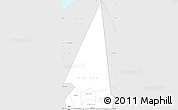 Silver Style Simple Map of Hodh ech Chargui