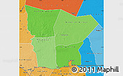 Political Shades Map of Hodh el Gharbi