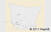 Classic Style 3D Map of Tamchekket, single color outside