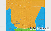 Political 3D Map of Tamchekket