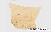Satellite 3D Map of Tamchekket, cropped outside