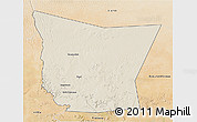 Shaded Relief 3D Map of Tamchekket, satellite outside