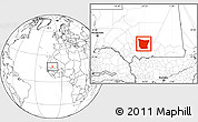 Blank Location Map of Tamchekket