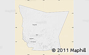 Classic Style Map of Tamchekket, single color outside