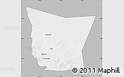 Gray Map of Tamchekket, single color outside