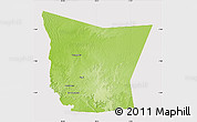Physical Map of Tamchekket, cropped outside