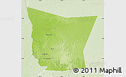 Physical Map of Tamchekket, lighten