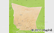 Satellite Map of Tamchekket, physical outside