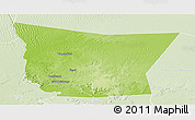 Physical Panoramic Map of Tamchekket, lighten
